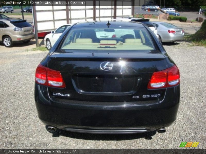 Obsidian Black / Cashmere 2007 Lexus GS 350 AWD