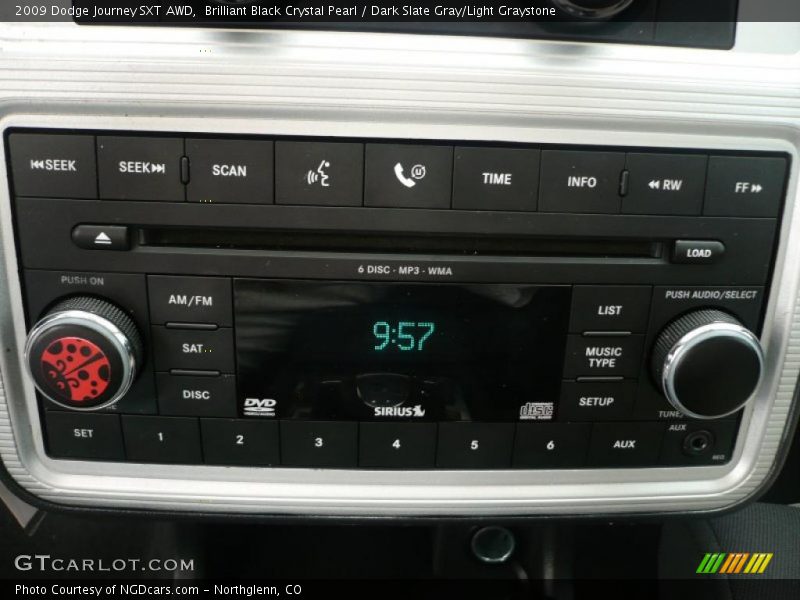 Brilliant Black Crystal Pearl / Dark Slate Gray/Light Graystone 2009 Dodge Journey SXT AWD