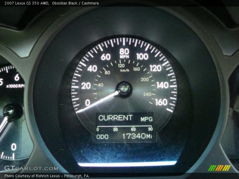 Obsidian Black / Cashmere 2007 Lexus GS 350 AWD