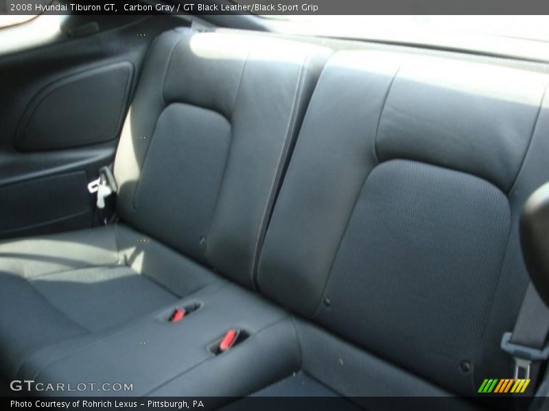 Carbon Gray / GT Black Leather/Black Sport Grip 2008 Hyundai Tiburon GT