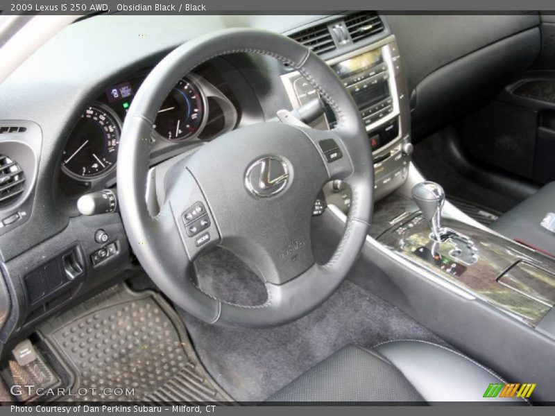 Obsidian Black / Black 2009 Lexus IS 250 AWD