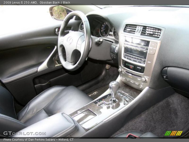 Obsidian Black / Black 2009 Lexus IS 250 AWD