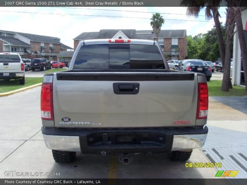 Steel Gray Metallic / Ebony Black 2007 GMC Sierra 1500 Z71 Crew Cab 4x4