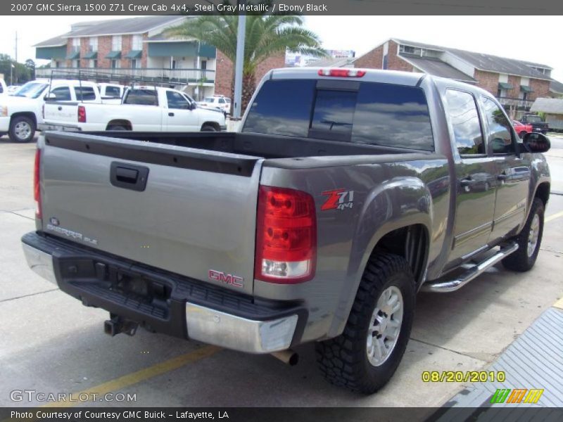 Steel Gray Metallic / Ebony Black 2007 GMC Sierra 1500 Z71 Crew Cab 4x4