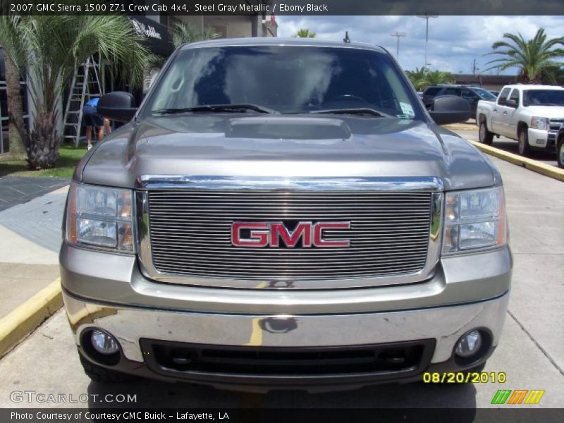 Steel Gray Metallic / Ebony Black 2007 GMC Sierra 1500 Z71 Crew Cab 4x4