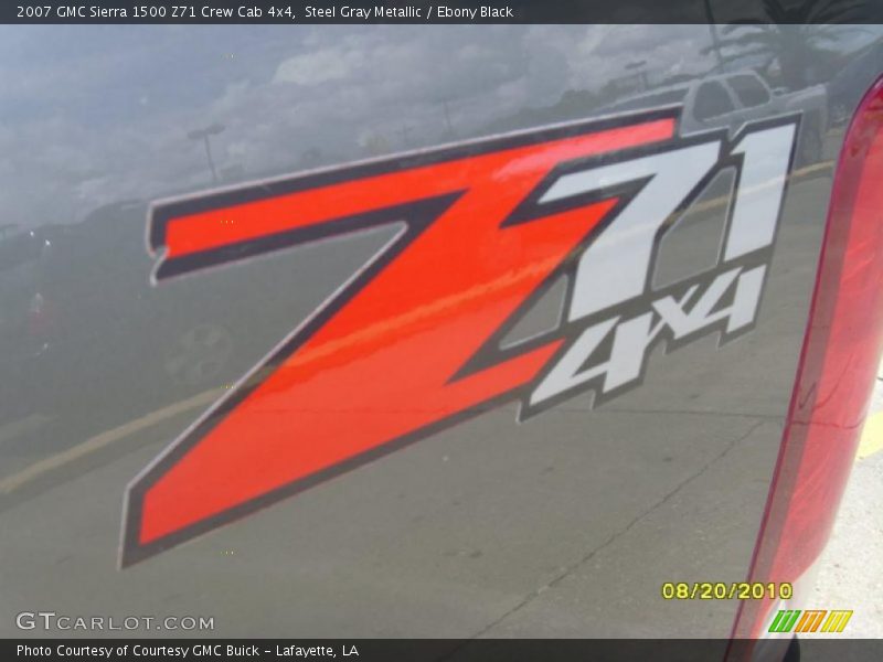 Steel Gray Metallic / Ebony Black 2007 GMC Sierra 1500 Z71 Crew Cab 4x4