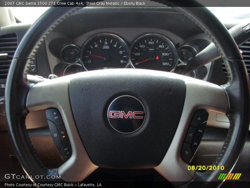 Steel Gray Metallic / Ebony Black 2007 GMC Sierra 1500 Z71 Crew Cab 4x4