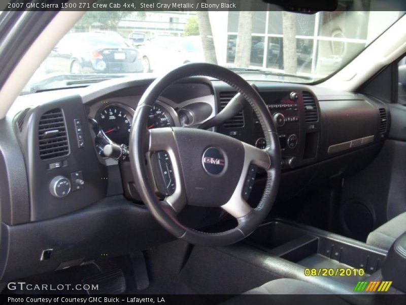 Steel Gray Metallic / Ebony Black 2007 GMC Sierra 1500 Z71 Crew Cab 4x4