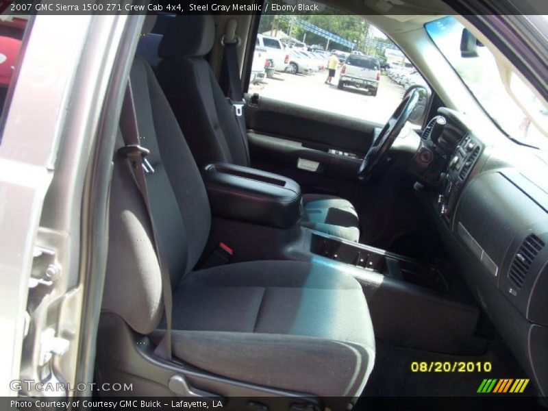 Steel Gray Metallic / Ebony Black 2007 GMC Sierra 1500 Z71 Crew Cab 4x4