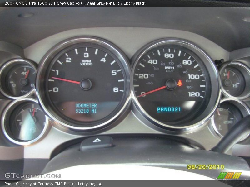 Steel Gray Metallic / Ebony Black 2007 GMC Sierra 1500 Z71 Crew Cab 4x4