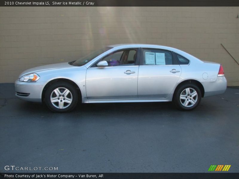 Silver Ice Metallic / Gray 2010 Chevrolet Impala LS
