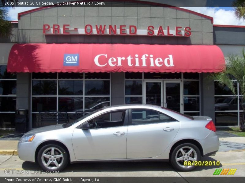 Quicksilver Metallic / Ebony 2009 Pontiac G6 GT Sedan