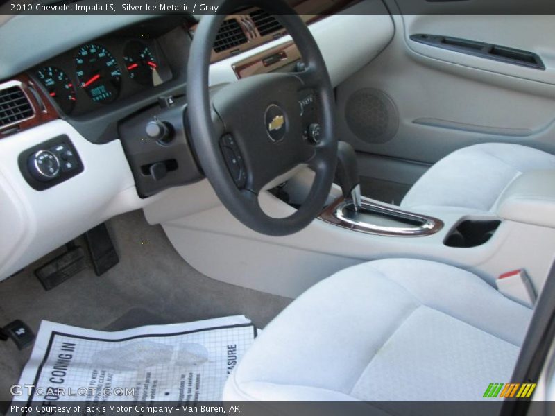 Silver Ice Metallic / Gray 2010 Chevrolet Impala LS