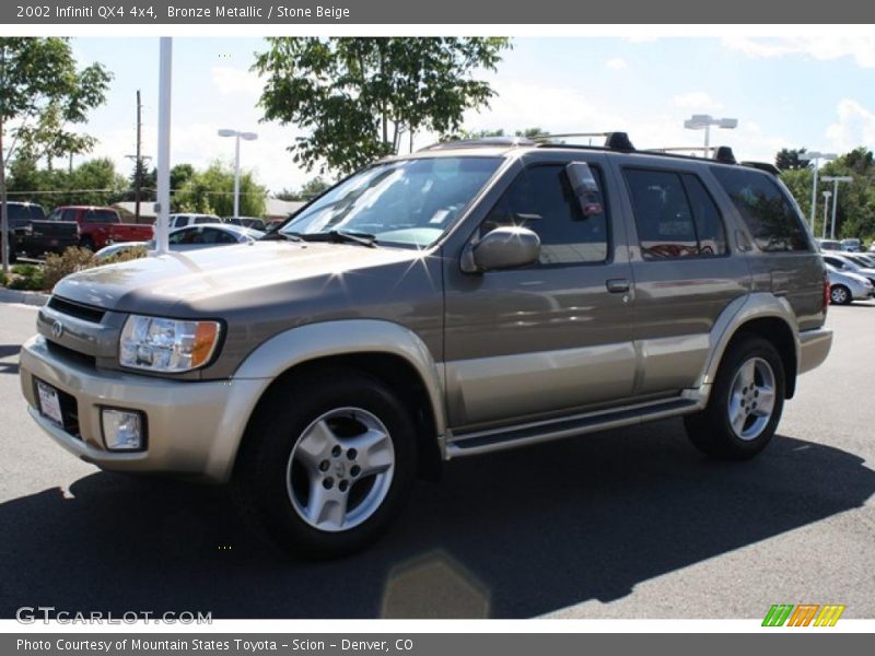 Bronze Metallic / Stone Beige 2002 Infiniti QX4 4x4