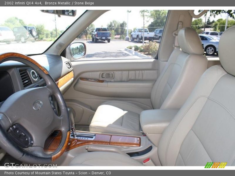 Bronze Metallic / Stone Beige 2002 Infiniti QX4 4x4