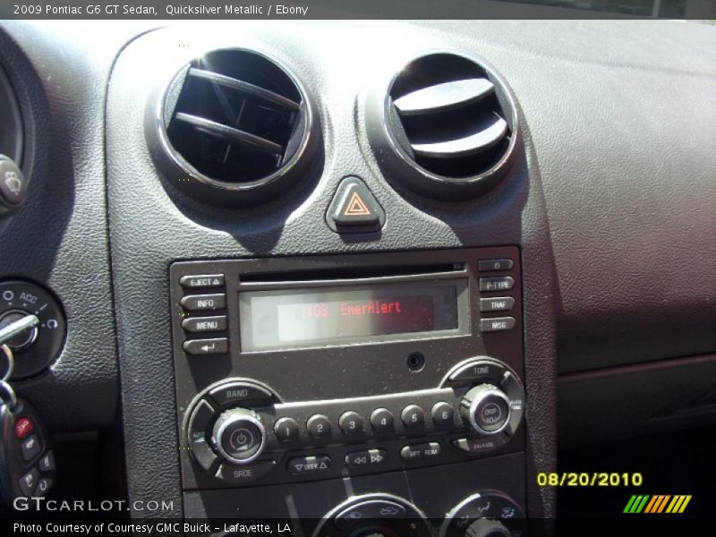 Quicksilver Metallic / Ebony 2009 Pontiac G6 GT Sedan