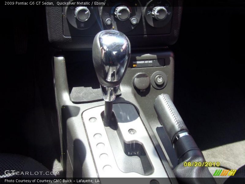 Quicksilver Metallic / Ebony 2009 Pontiac G6 GT Sedan