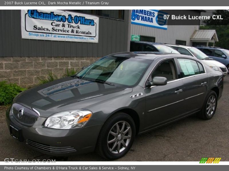 Dark Mocha Metallic / Titanium Gray 2007 Buick Lucerne CXL