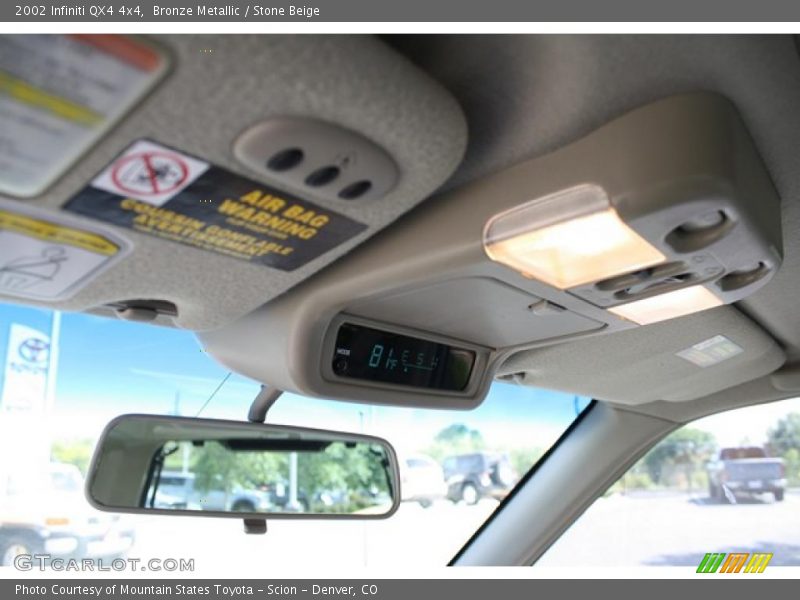 Bronze Metallic / Stone Beige 2002 Infiniti QX4 4x4