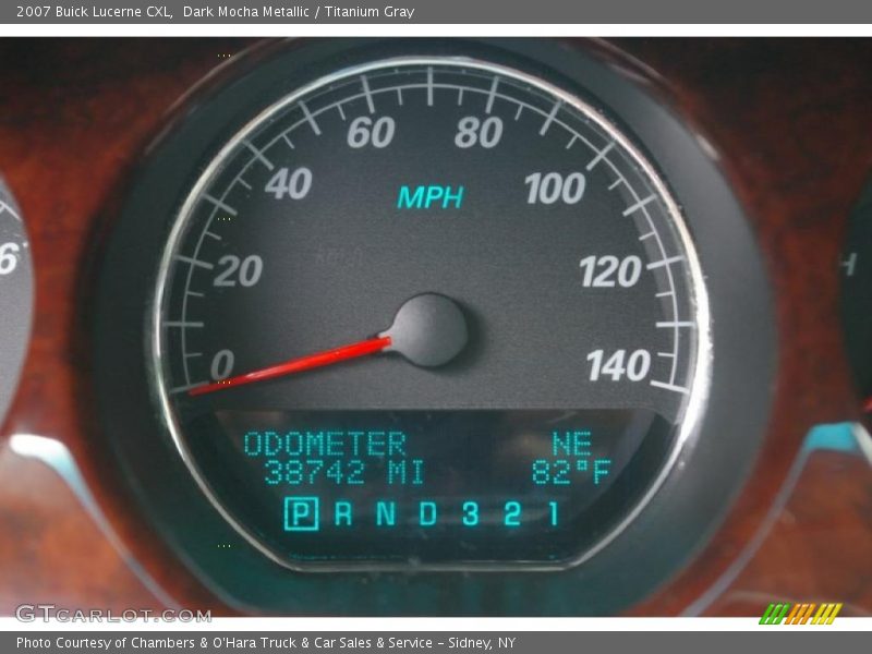 Dark Mocha Metallic / Titanium Gray 2007 Buick Lucerne CXL