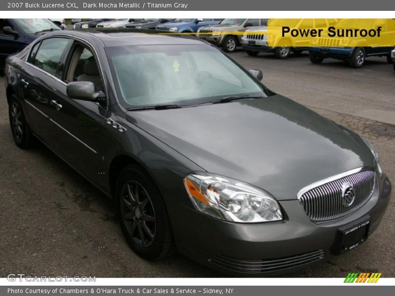 Dark Mocha Metallic / Titanium Gray 2007 Buick Lucerne CXL