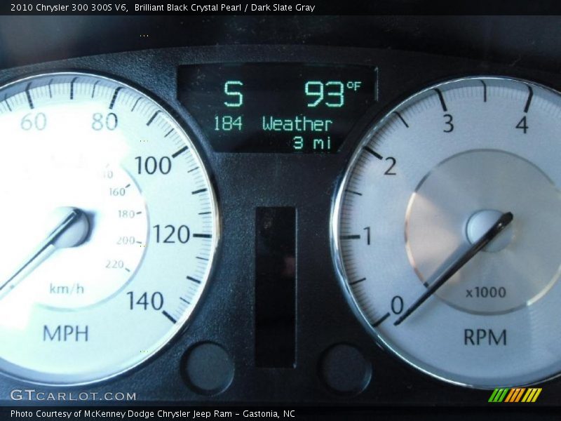 Brilliant Black Crystal Pearl / Dark Slate Gray 2010 Chrysler 300 300S V6