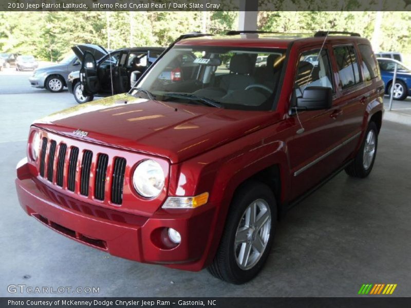 Inferno Red Crystal Pearl / Dark Slate Gray 2010 Jeep Patriot Latitude