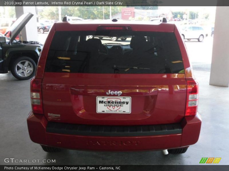 Inferno Red Crystal Pearl / Dark Slate Gray 2010 Jeep Patriot Latitude