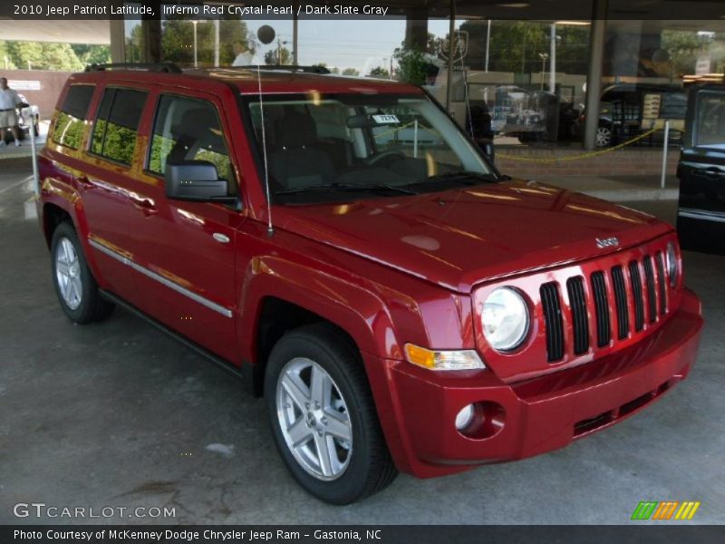 Inferno Red Crystal Pearl / Dark Slate Gray 2010 Jeep Patriot Latitude