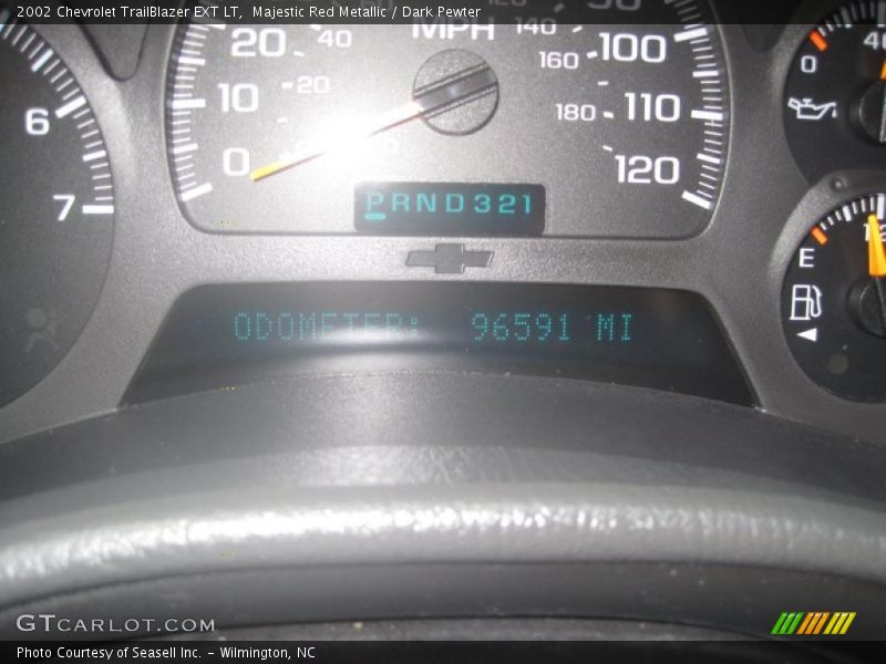 Majestic Red Metallic / Dark Pewter 2002 Chevrolet TrailBlazer EXT LT