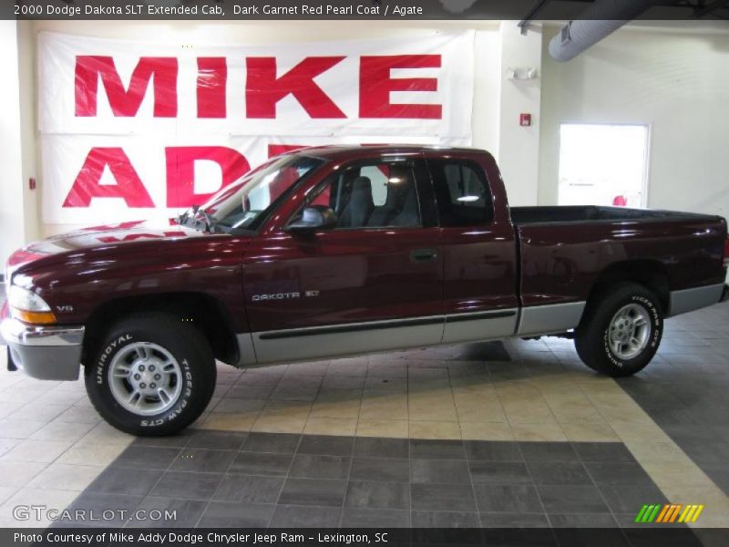 Dark Garnet Red Pearl Coat / Agate 2000 Dodge Dakota SLT Extended Cab