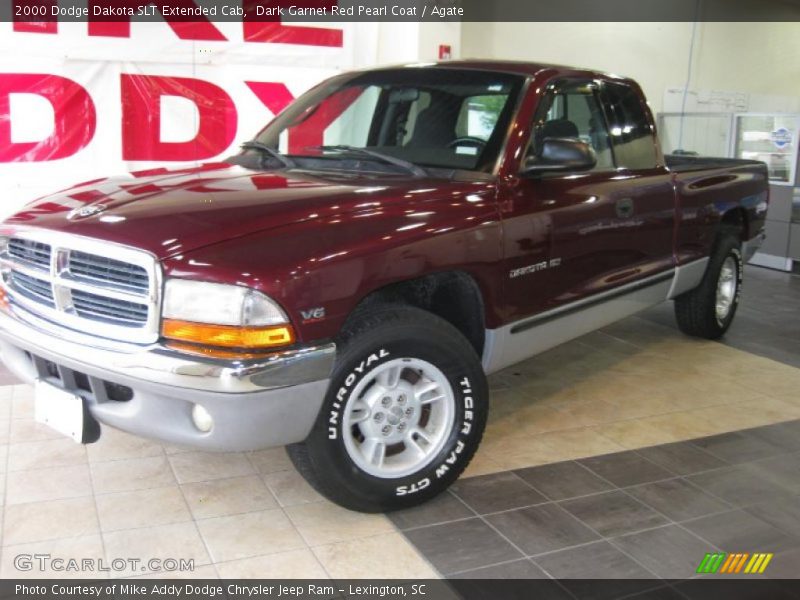 Dark Garnet Red Pearl Coat / Agate 2000 Dodge Dakota SLT Extended Cab