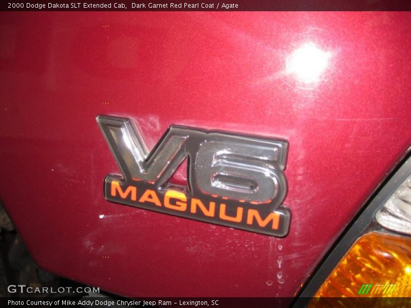 Dark Garnet Red Pearl Coat / Agate 2000 Dodge Dakota SLT Extended Cab
