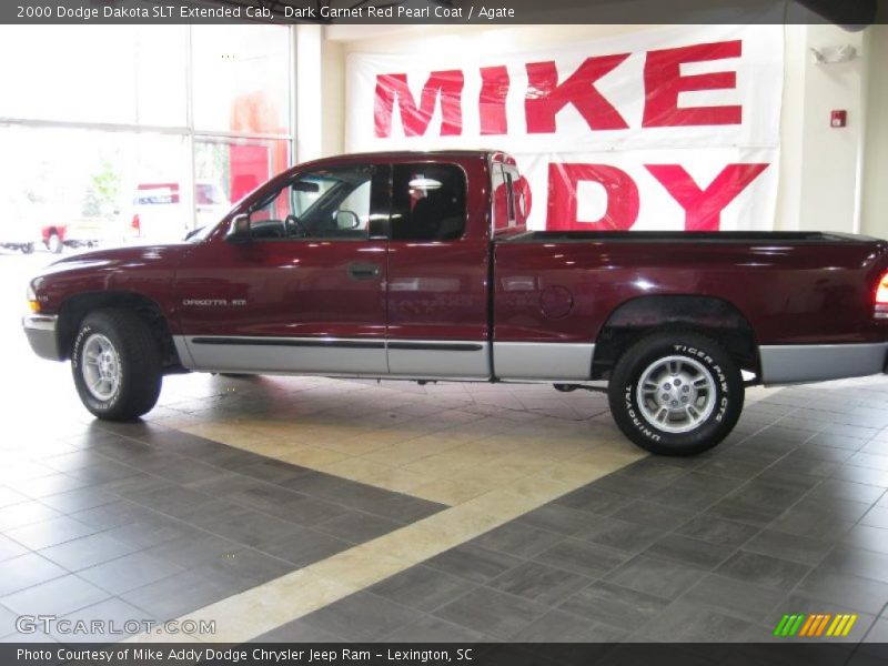 Dark Garnet Red Pearl Coat / Agate 2000 Dodge Dakota SLT Extended Cab
