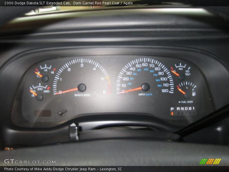 Dark Garnet Red Pearl Coat / Agate 2000 Dodge Dakota SLT Extended Cab