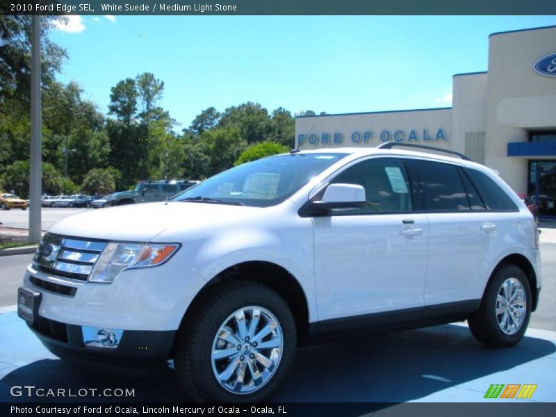 White Suede / Medium Light Stone 2010 Ford Edge SEL