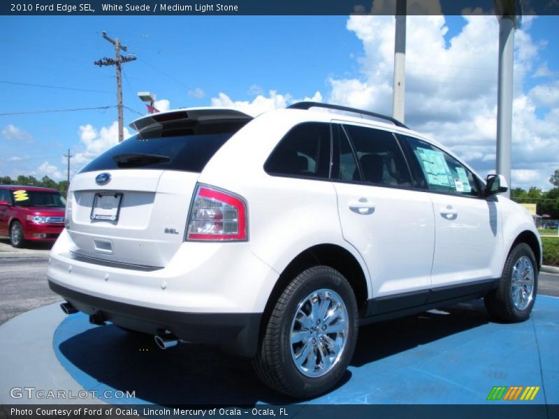 White Suede / Medium Light Stone 2010 Ford Edge SEL