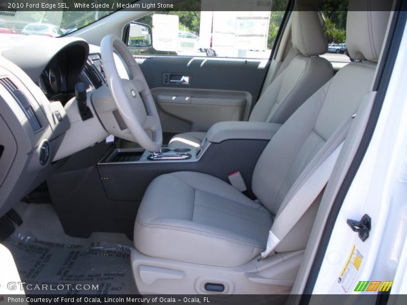 White Suede / Medium Light Stone 2010 Ford Edge SEL