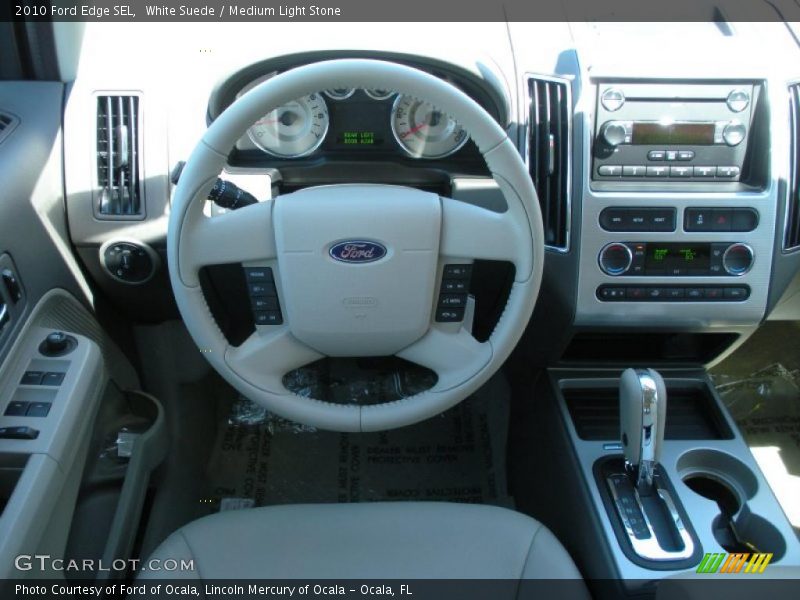 White Suede / Medium Light Stone 2010 Ford Edge SEL