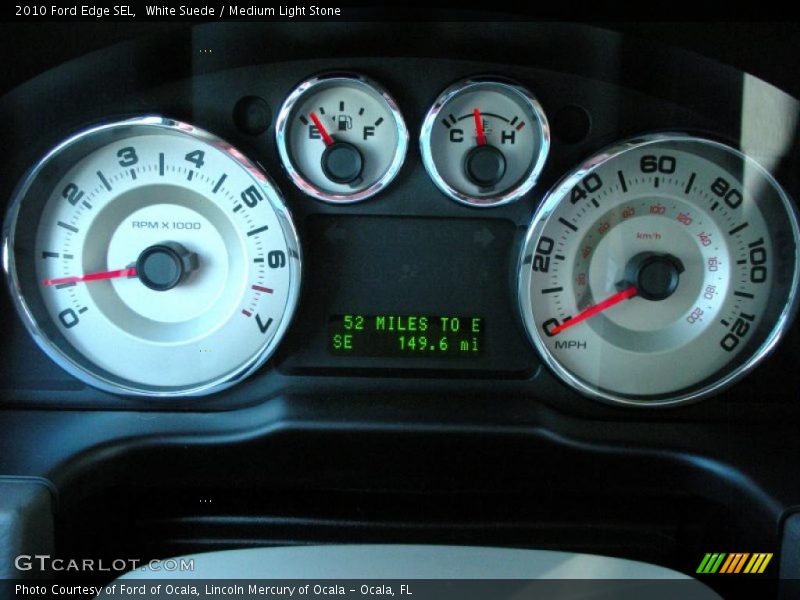 White Suede / Medium Light Stone 2010 Ford Edge SEL