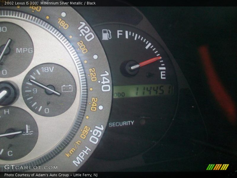 Millennium Silver Metallic / Black 2002 Lexus IS 300