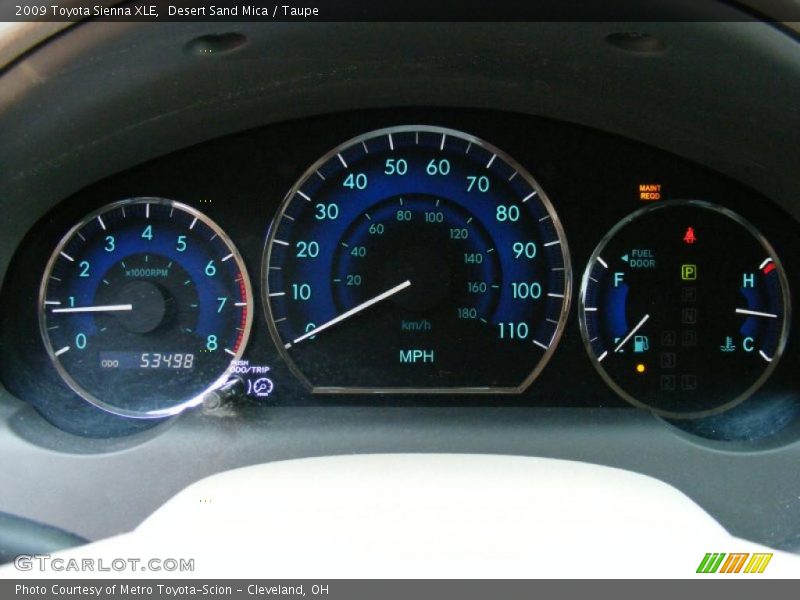 Desert Sand Mica / Taupe 2009 Toyota Sienna XLE