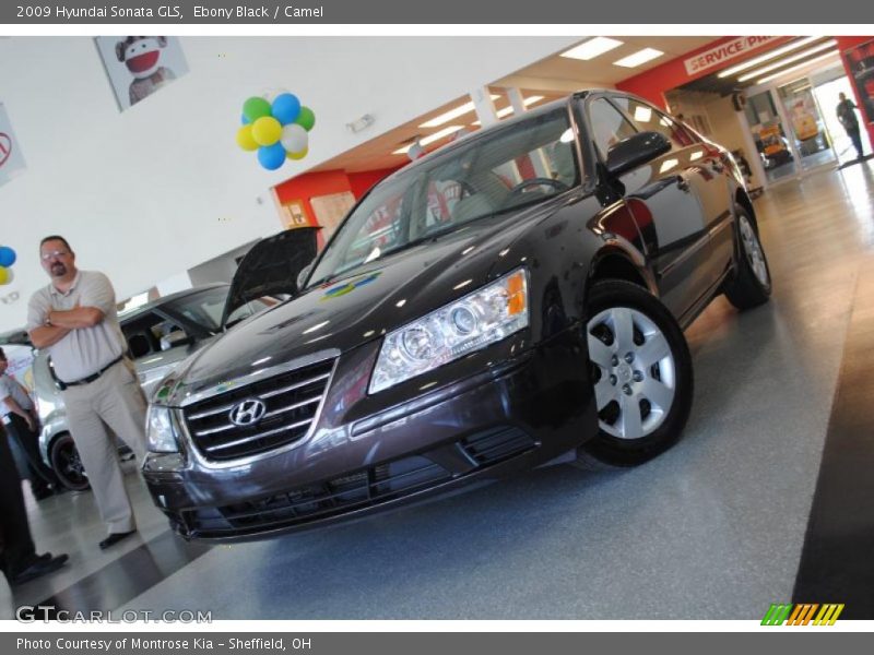 Ebony Black / Camel 2009 Hyundai Sonata GLS