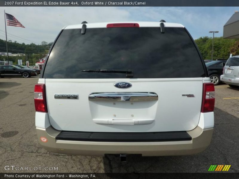 Oxford White / Charcoal Black/Camel 2007 Ford Expedition EL Eddie Bauer 4x4