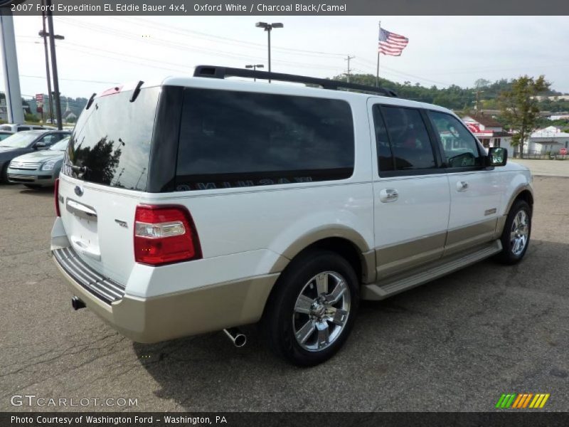 Oxford White / Charcoal Black/Camel 2007 Ford Expedition EL Eddie Bauer 4x4