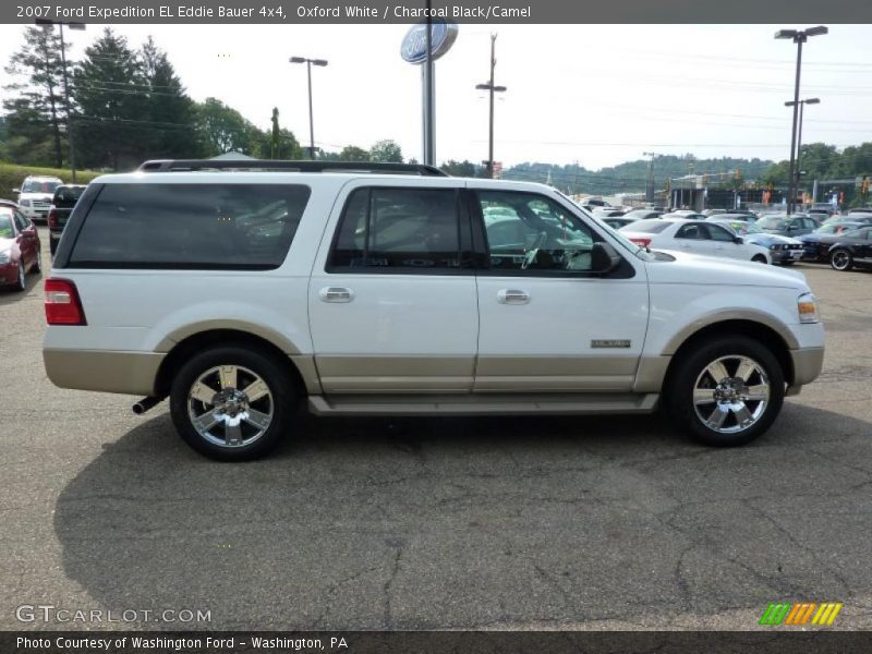 Oxford White / Charcoal Black/Camel 2007 Ford Expedition EL Eddie Bauer 4x4