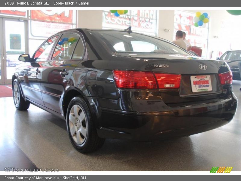 Ebony Black / Camel 2009 Hyundai Sonata GLS