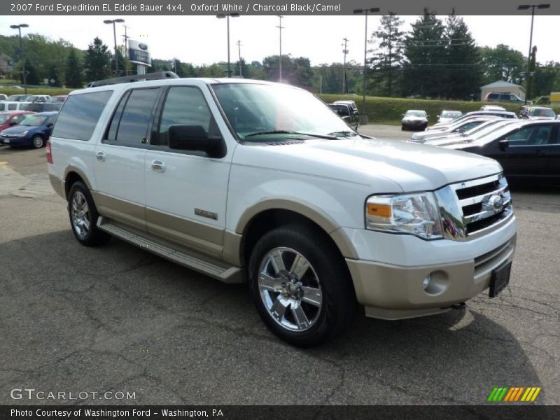 Oxford White / Charcoal Black/Camel 2007 Ford Expedition EL Eddie Bauer 4x4