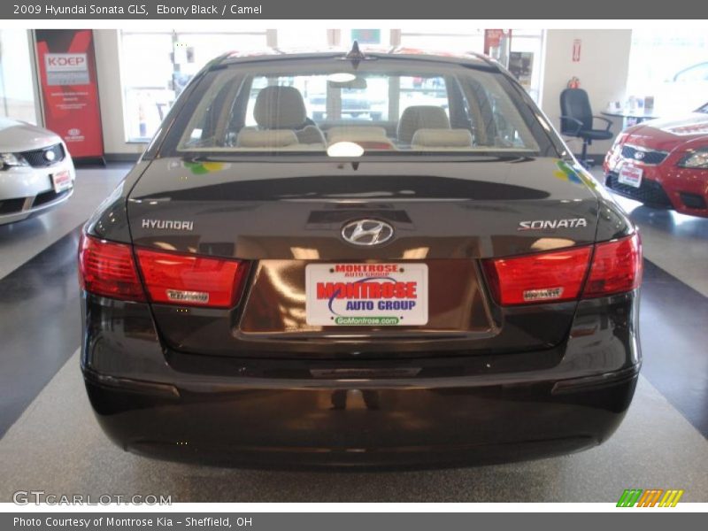 Ebony Black / Camel 2009 Hyundai Sonata GLS