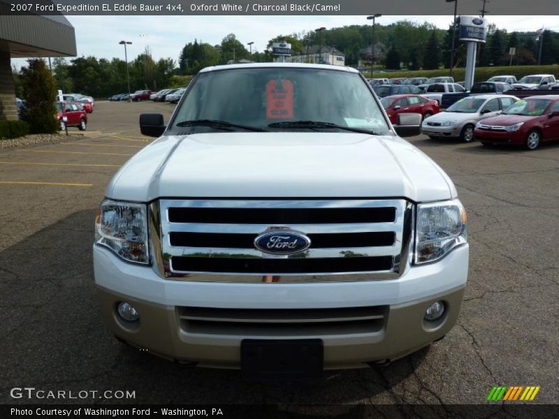 Oxford White / Charcoal Black/Camel 2007 Ford Expedition EL Eddie Bauer 4x4